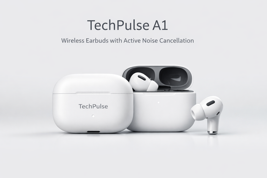 TechPulse A1 — Wireless Earbuds with Active Noise Cancellation